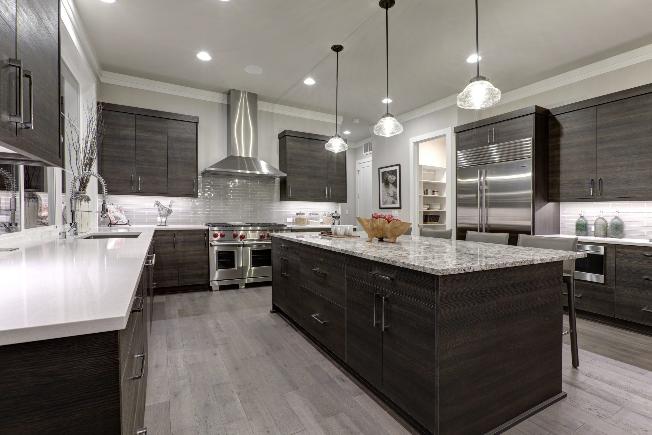 Modern gray kitchen