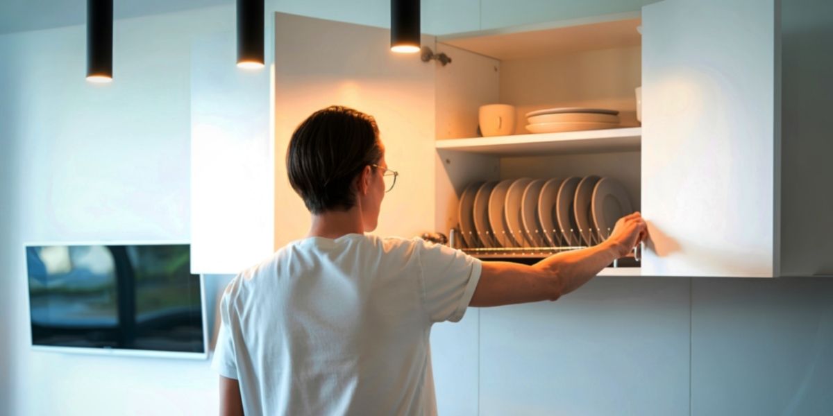 Modern kitchen remodeling in Fredericksburg, VA featuring custom white cabinets and large island